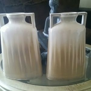 Two pair vases